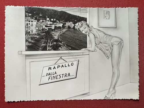 Cartolina rapallo dalla - cartolina,