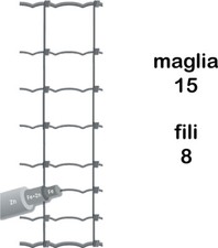 Frigerio Rete Pastorale H cm 100 mt.50 Maglia 15 Fili 8 GALVAFIEL