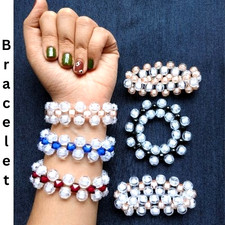 Bracciale donna perline vetro