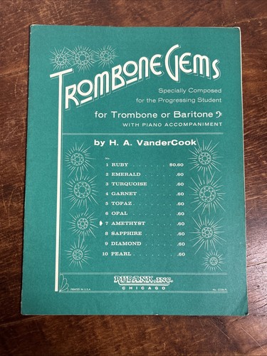 Gemme trombone con - , pianoforte