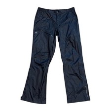 Pantaloni da pioggia Mountain Hardwear uomo XL neri nylon VaporDry, zip alla caviglia outdoor