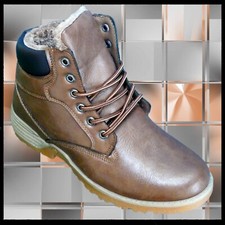 STIVALI UOMO SCARPONCINI SCARPE 40 41 42 43 44 45 anfibio   RELAX  nero cuoio