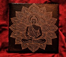 Vassoio Ardesia Buddha Mandala