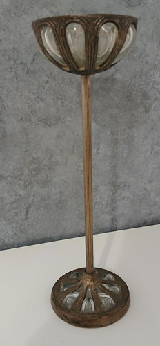 Antico candelabro vetro e - in,