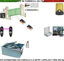 KIT AUTOMAZIONE INTERRATO MOTORE 220 V CANCELLO ANTA BATTENTE FOTO 2 RADIOC SELE