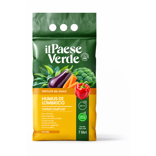 Humus lombrico 3 5 kg - humus,