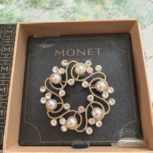 Monet tono oro strass perla - strass,