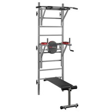 Spalliera fitness con la panca