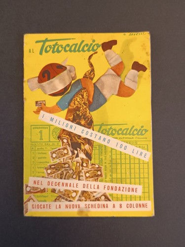 Libretto totocalcio 1956 - al,