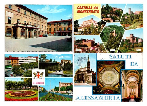 Alessandria lotto cartoline - alessandria, 4