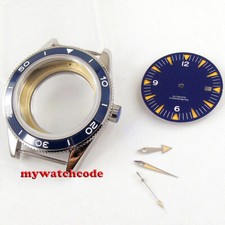 Cassa orologio 41 mm lunetta ceramica blu quadrante blu + lancetta misura MOVIMENTO ETA 2824 2836 