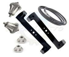 KIT RIPARAZIONE TRATTORINO CASTELGARDEN TWINCUT 92, LAME-CINGHIA-MOZZI-SUPPORTI