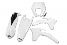 kit plastiche Ktm Exc 125 200 250 300 350 450 500 2012 - 2013 bianco portafaro