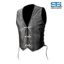 Gilet da moto in pelle