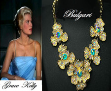 MAGNIFICA COLLANA BULGARI x GRACE KELLLY ACQUAMARINA,AURORA BOREALIS,ORO GIALLO!