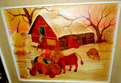 Quadro acrilico olio tela - quadro, su