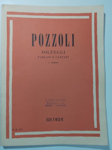 Spartito pozzoli solfeggi - spartito,