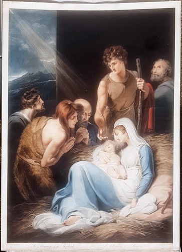 Stampa antica natività - stampa,
