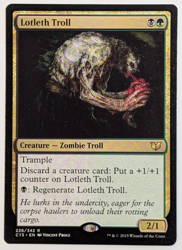 Mtg card lotleth - mtg, troll