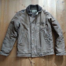 Buzz Rickson's USN N1 Deck Jacket S colletto in pile vintage 1999 #EK ZCA