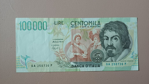 Banconota 100000 lire - banconota,