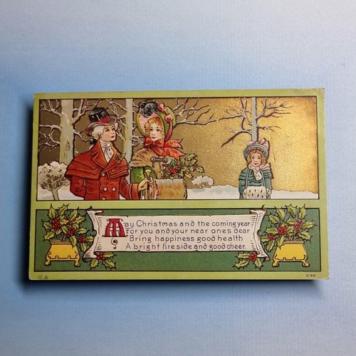 Christmas postcard c1910 - christmas,