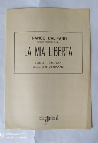 Franco califano mia - franco, "la