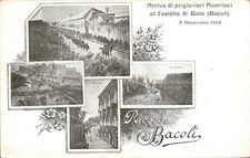 bu736 cartolina ricordo di bacoli arrivo dei prigionieri austriaci napoli