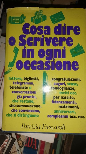 Libro cosa dire scrivere in - libro-cosa, o