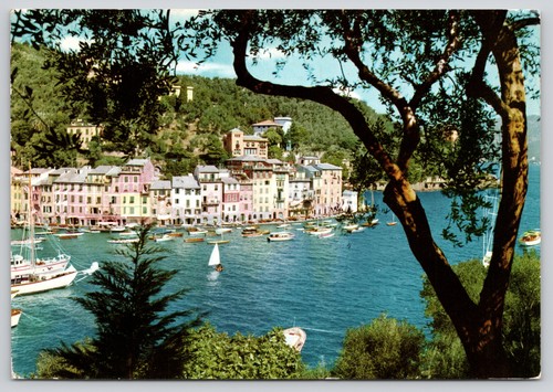 Cartolina portofino porto - cartolina,