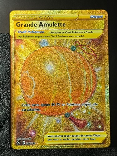 Carte pokémon grande amulette - carte,