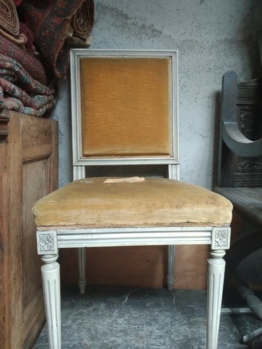 Coppia sedie laccate stile - coppia, in