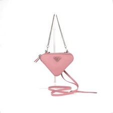 Prada Mini pochette en cuir