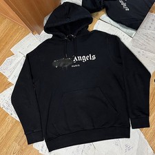 Felpa con cappuccio logo spray