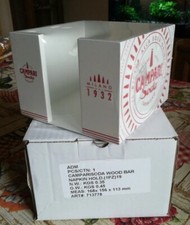 PORTATOVAGLIOLI CAMPARI SODA DA BANCO BAR IN LEGNO NUOVO SIGILLATO CADDY