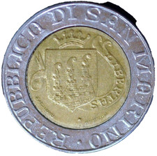 San Marino 500 Lire Sixteen