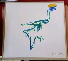 LUCIO BULGARELLI CATALOGO CON DISEGNO 20x27 CM MONOGRAFIA RARO