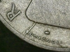 5 LIRE 1954 VARIANTE FIRMA