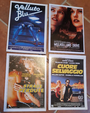 DAVID LYNCH - LOTTO 4 SCHEDE CIAK FILM (VELLUTO BLU, MULHOLLAND DRIVE,...)