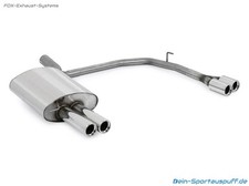 Duplex Scarico Sportivo BMW 5 Serie E60 E61 520d 525d 530d Berlina E Touring