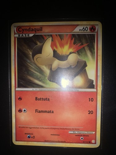 Carta pokémon cyndaquil - carta,