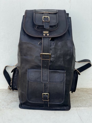 Zaino viaggio vintage pelle - zaino, in