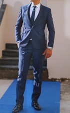 Abito Da Sposo Carlo Pignatelli Blu Elettrico Pari A Nuovo