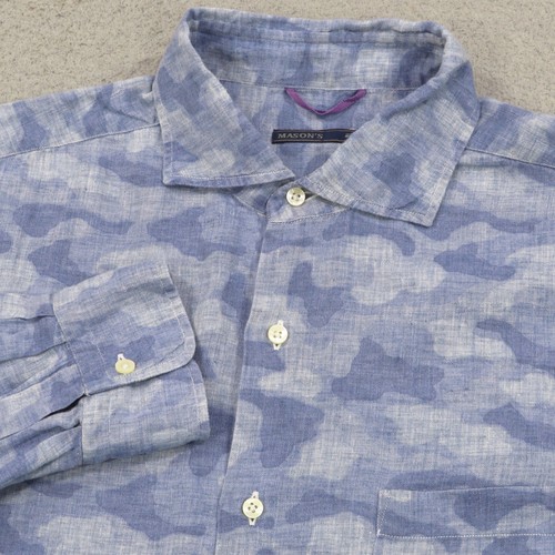 Masons linen shirt large - masons,