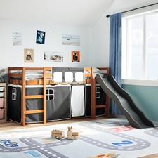 Letto a Soppalco con Tende