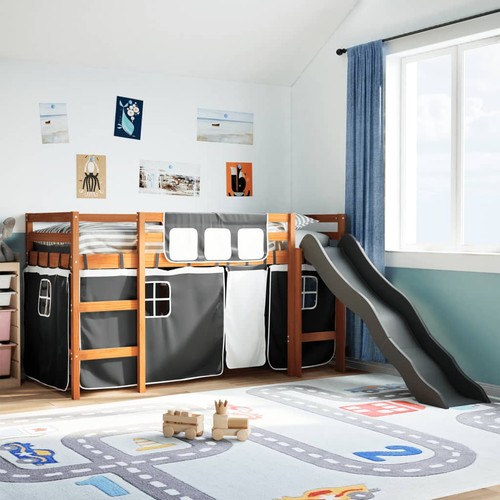 Letto soppalco con tende - soppalco,