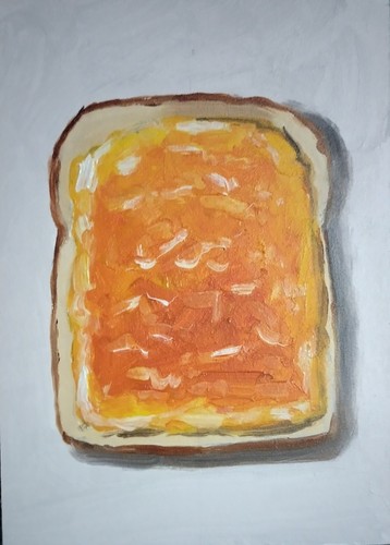 Quadro olio marmellata pane - quadro, su