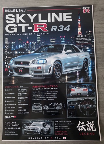 Stampa poster nissan skyline - poster,