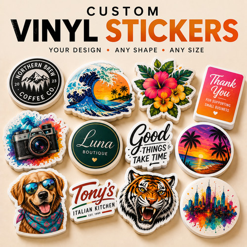 Custom vinyl stickers - vinyl,