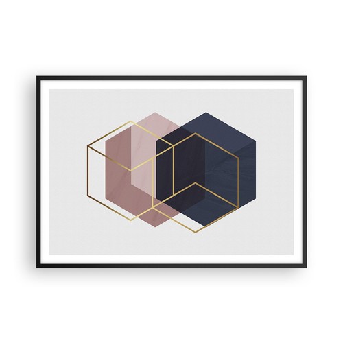 Poster 100x70cm esagoni - poster,